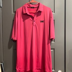 PXG pink golf polo